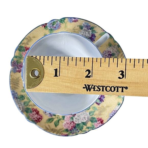 Shelly Vtg Tea Cup/Saucer Bone China Summer Glory Chintz Hydrangea Rare READ - Picture 9 of 9